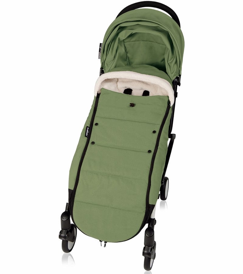 Babyzen 2018 / 2019 Yoyo+ 6+ Stroller & Polar Footmuff - White / Peppermint - US10101-WH-PEP-FTMF