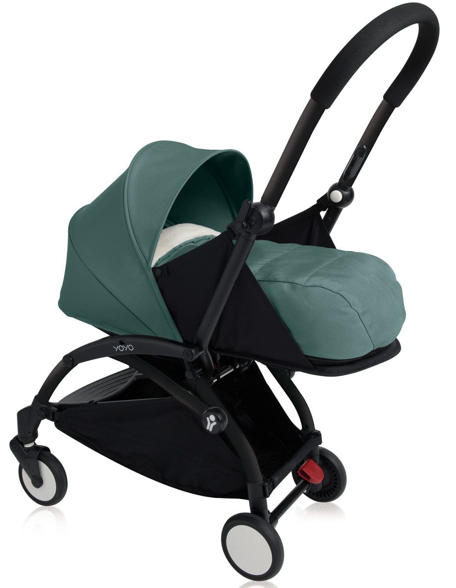 Babyzen 2019 Yoyo+ 0+ Newborn Stroller - Black / Aqua - US10101-BL0-AQU