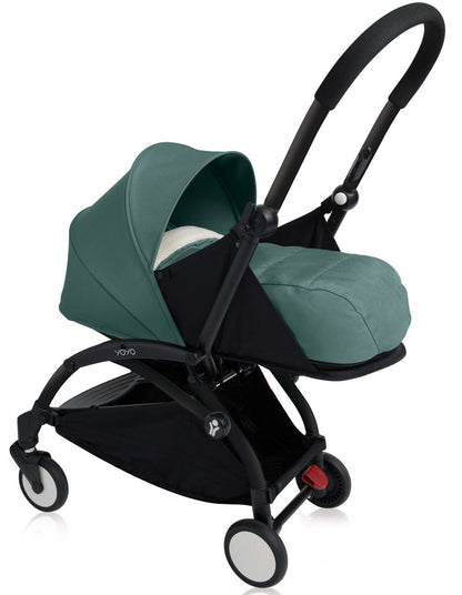 Babyzen 2019 Yoyo+ 0+ Newborn Stroller - Black / Aqua - US10101-BL0-AQU