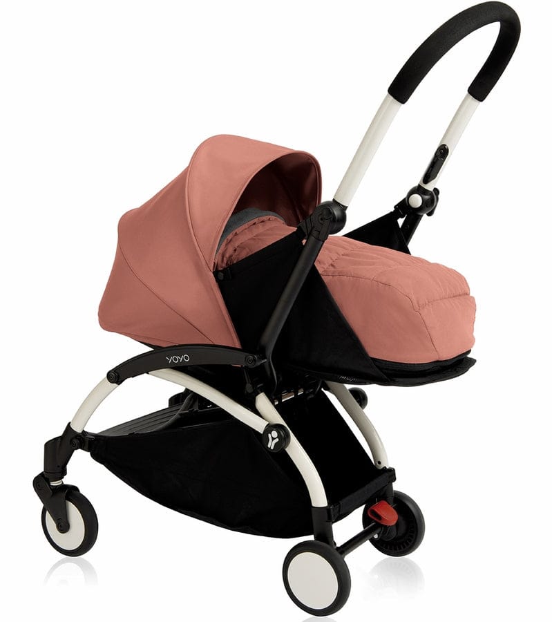 Babyzen 2019 Yoyo+ 0+ Newborn Compact Stroller - White / Ginger - US10101-01-US10107-09