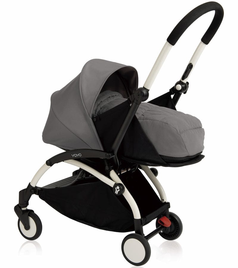 Babyzen 2019 Yoyo+ 0+ Newborn Compact Stroller - White /Grey - US10101-01-US10107-03