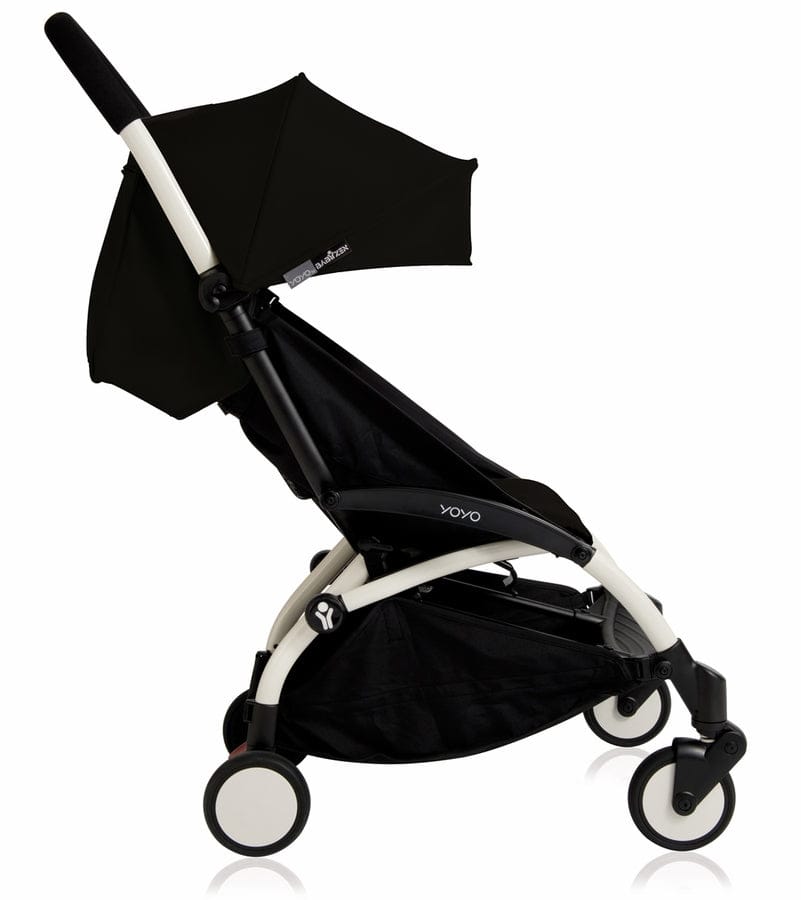 Babyzen 2019 YOYO+ 6+ Compact Stroller Bundle - White / Black - CYB-WHT-BLK