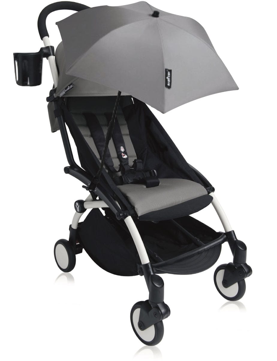 Babyzen 2019 YOYO+ 6+ Compact Stroller Bundle - White / Grey - CYB-WHT-GRY