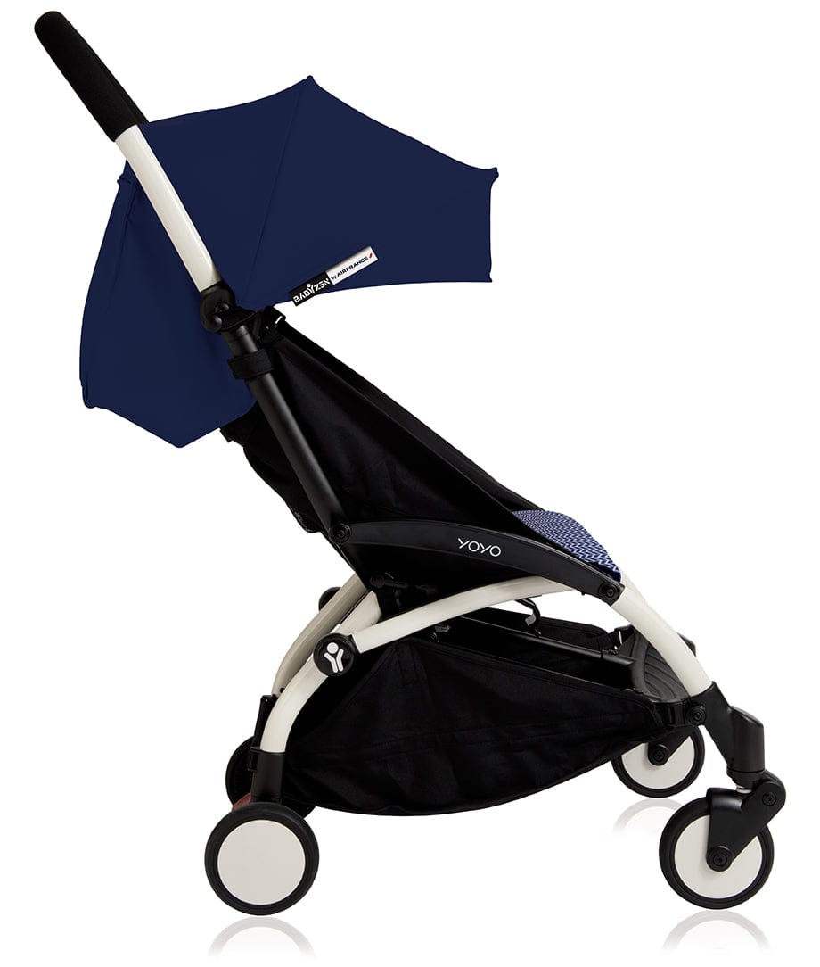 Babyzen Yoyo+ 6+ Compact Stroller - White / Air France Blue - US10101-WH-AFB