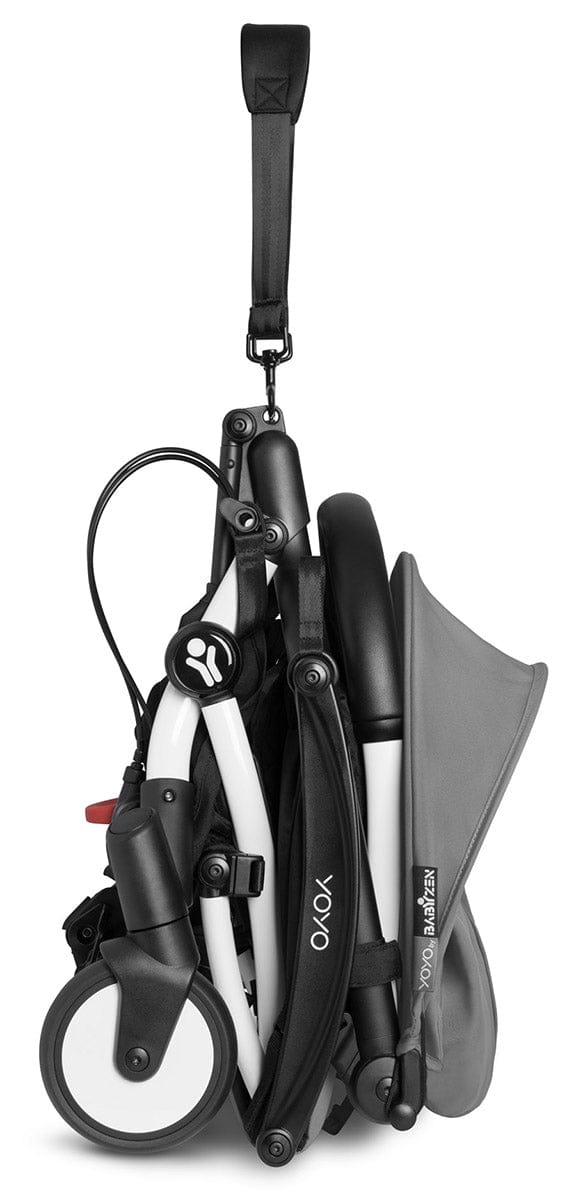 Babyzen YOYO Connect Double Stroller Bassinet / 6+ Bundle - White / Grey - BASDBL-604901-604601