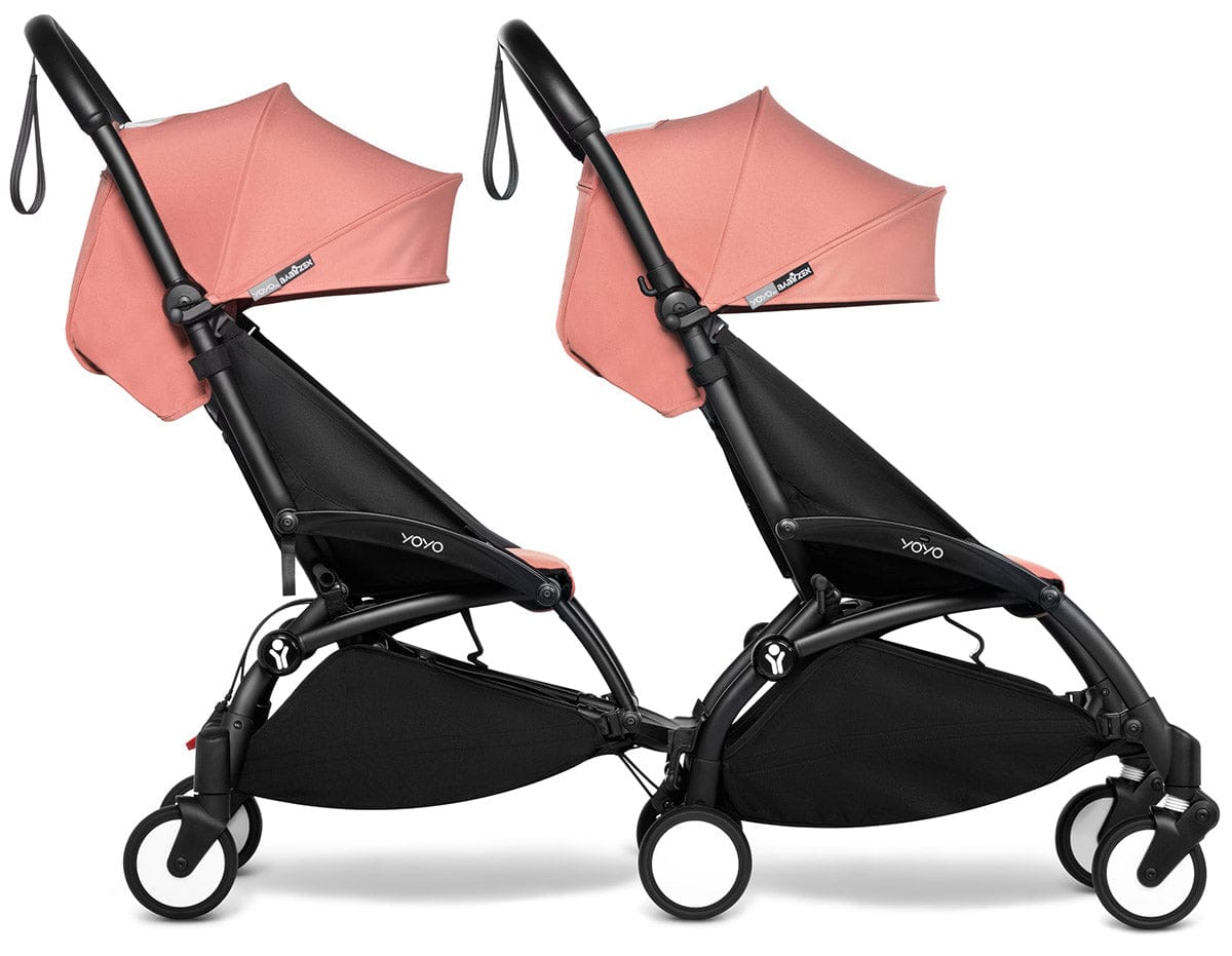 Babyzen YOYO Connect Double Stroller 6+ / 6+ Bundle - Black / Ginger - DBL-604902-604606