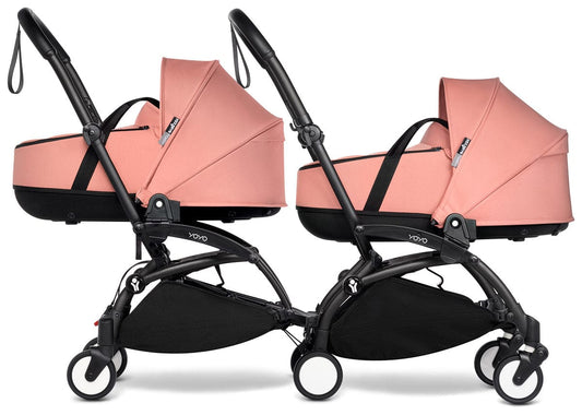 Babyzen YOYO Connect Double Stroller Bassinet / Bassinet Bundle - Black / Ginger - BASBAS-604902-605106