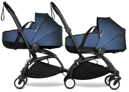 Babyzen YOYO Connect Double Stroller Bassinet / Bassinet Bundle - Black / Navy Blue - BASBAS-604902-605107