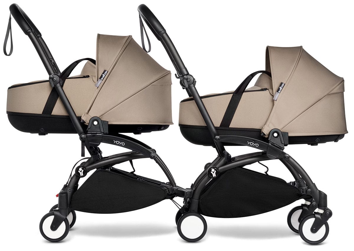 Babyzen YOYO Connect Double Stroller Bassinet / Bassinet Bundle - Black / Taupe - BASBAS-604902-605104