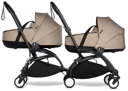 Babyzen YOYO Connect Double Stroller Bassinet / Bassinet Bundle - Black / Taupe - BASBAS-604902-605104