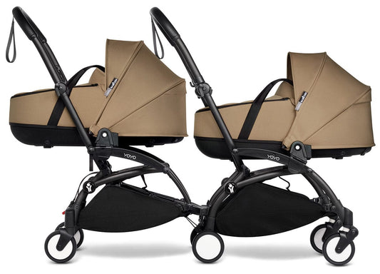 Babyzen YOYO Connect Double Stroller Bassinet / Bassinet Bundle - Black / Toffee - BASBAS-604902-605108