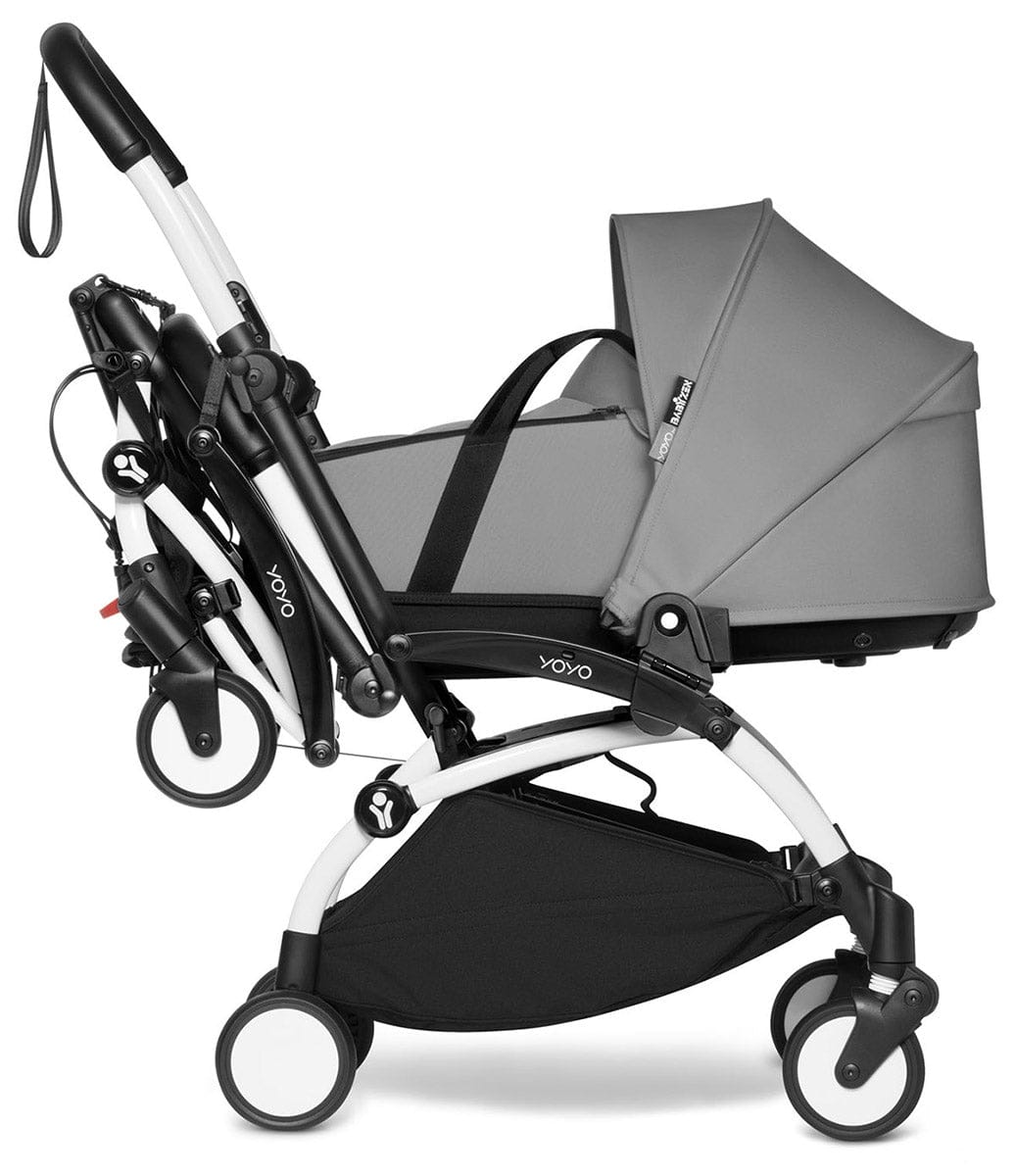 Babyzen YOYO Connect Double Stroller Bassinet / Bassinet Bundle - White / Grey - BASBAS-604901-605101