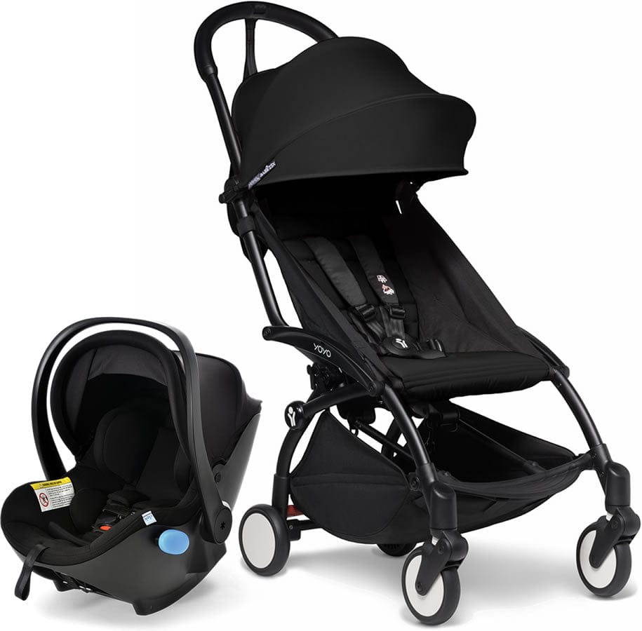 Babyzen YOYO2 6+ & Clek Liingo Travel System - Black / Black - US10109-02-US10104-05-CARBON