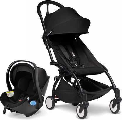 Babyzen YOYO2 6+ & Clek Liingo Travel System - Black / Black - US10109-02-US10104-05-CARBON