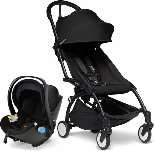 Babyzen YOYO2 6+ & Clek Liingo Travel System - Black / Black - US10109-02-US10104-05-CARBON