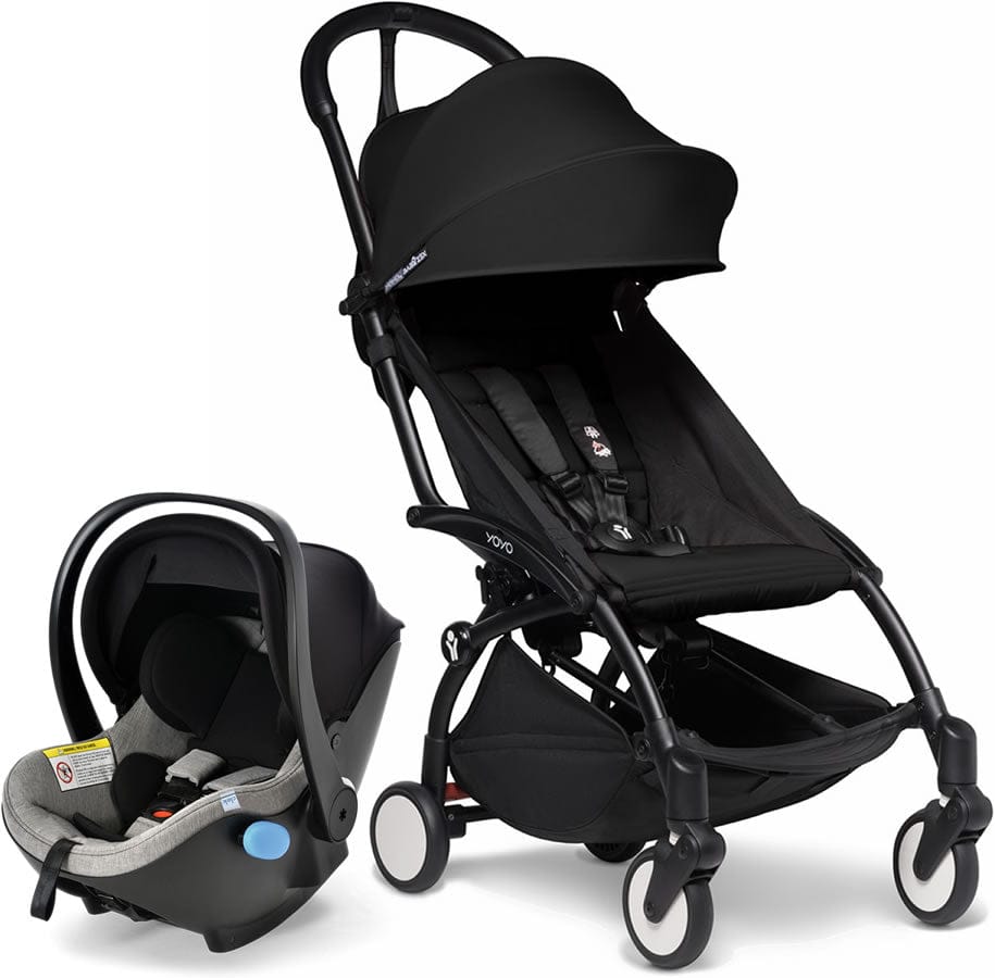 Babyzen YOYO2 6+ & Clek Liingo Travel System - Black / Black - US10109-02-BZ10104-05-THUNDER