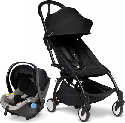 Babyzen YOYO2 6+ & Clek Liingo Travel System - Black / Black - US10109-02-BZ10104-05-THUNDER