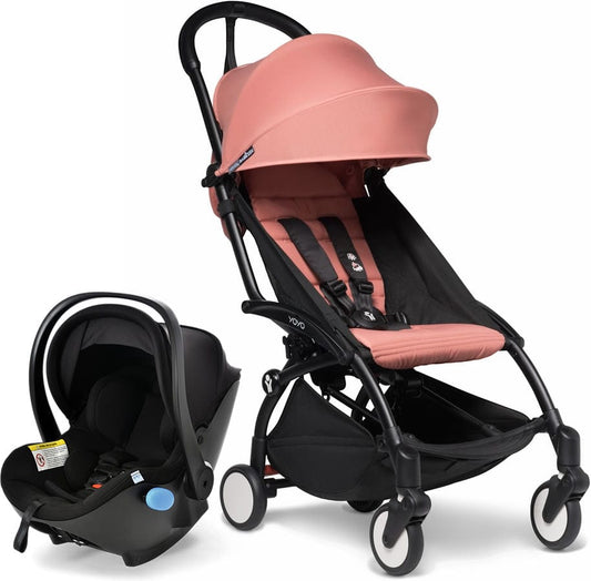 Babyzen YOYO2 6+ & Clek Liingo Travel System - Black / Ginger - US10109-02-US10112-09-CARBON