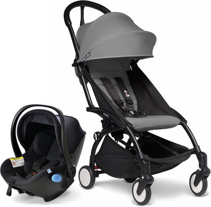 Babyzen YOYO2 6+ & Clek Liingo Travel System - Black / Grey - US10109-02-BZ10104-03-MAMMOTH