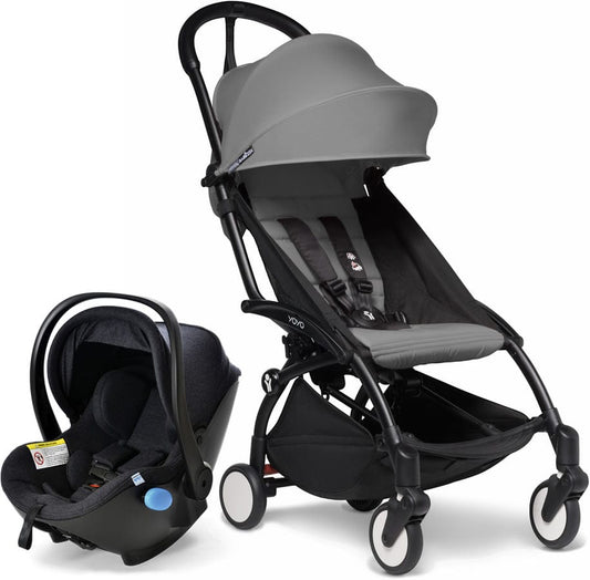 Babyzen YOYO2 6+ & Clek Liingo Travel System - Black / Grey - US10109-02-BZ10104-03-MAMMOTH