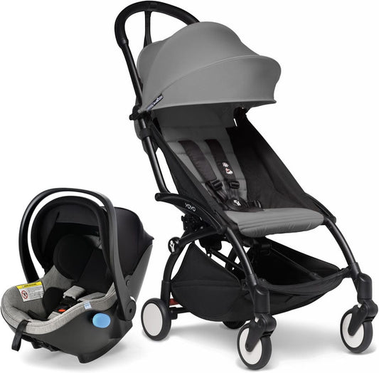 Babyzen YOYO2 6+ & Clek Liingo Travel System - Black / Grey - US10109-02-BZ10104-03-THUNDER