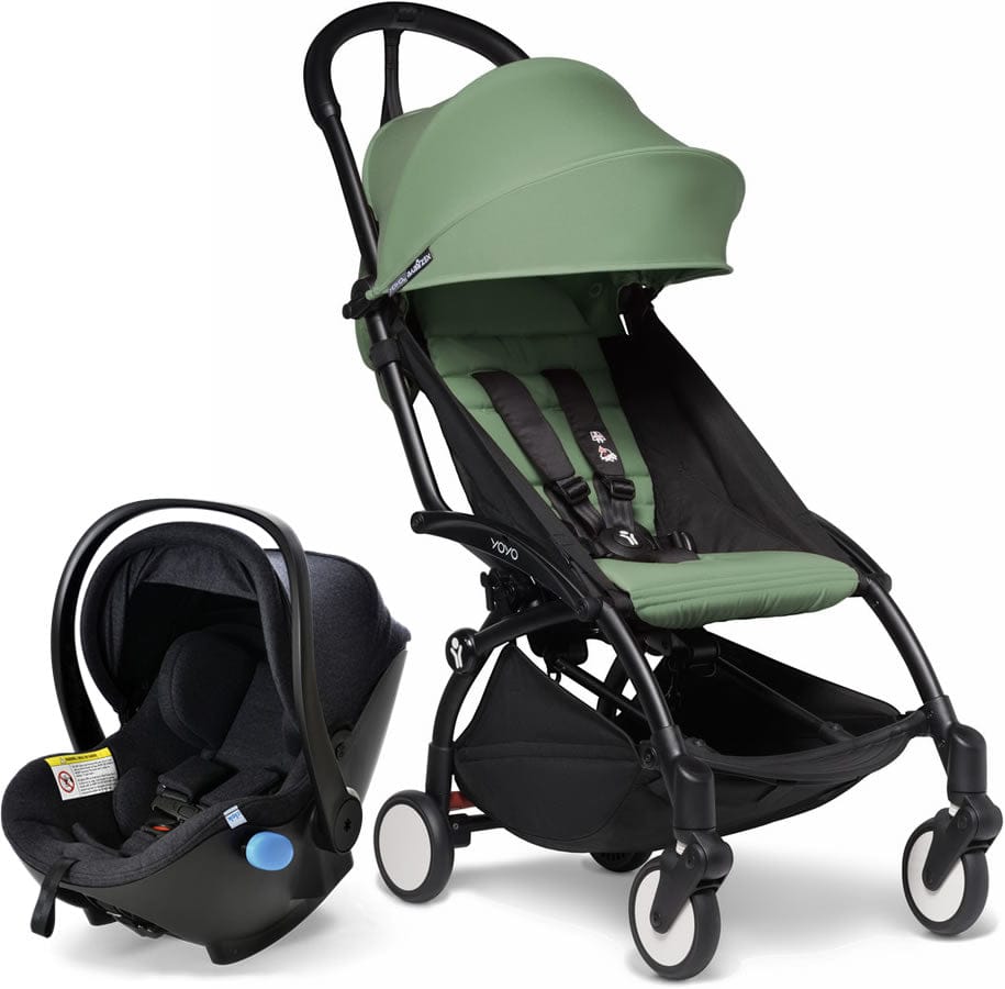 Babyzen YOYO2 6+ & Clek Liingo Travel System - Black / Peppermint - US10109-02-US10104-08-MAMMOTH