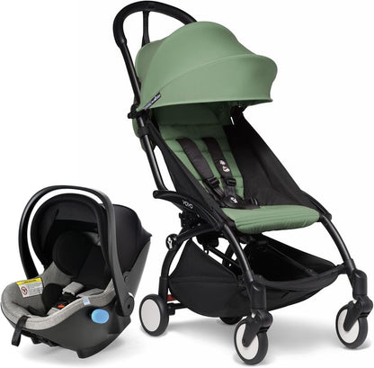 Babyzen YOYO2 6+ & Clek Liingo Travel System - Black / Peppermint - US10109-02-US10104-08-THUNDER