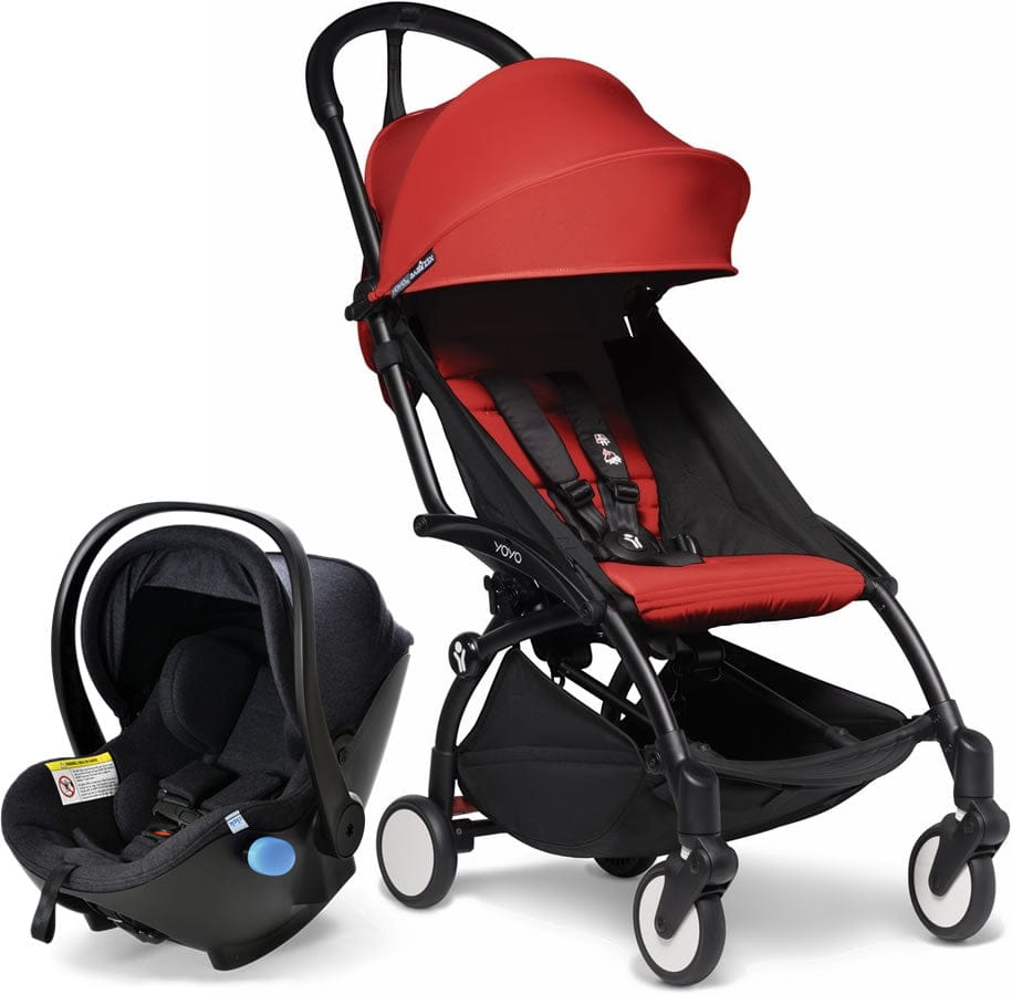Babyzen YOYO2 6+ & Clek Liingo Travel System - Black / Red - US10109-02-BZ10104-04-MAMMOTH