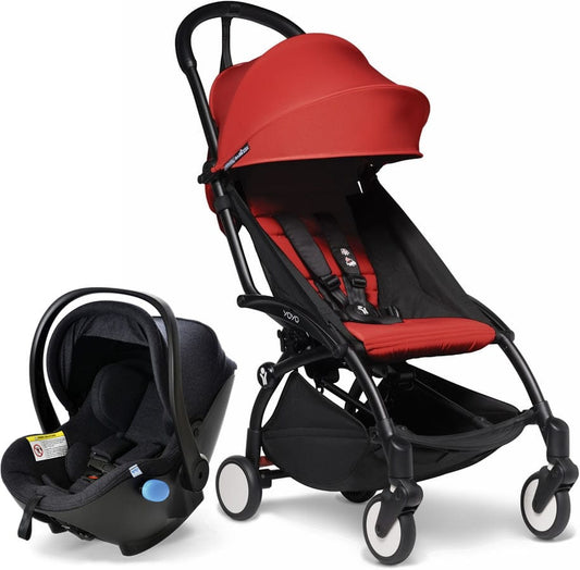 Babyzen YOYO2 6+ & Clek Liingo Travel System - Black / Red - US10109-02-BZ10104-04-MAMMOTH