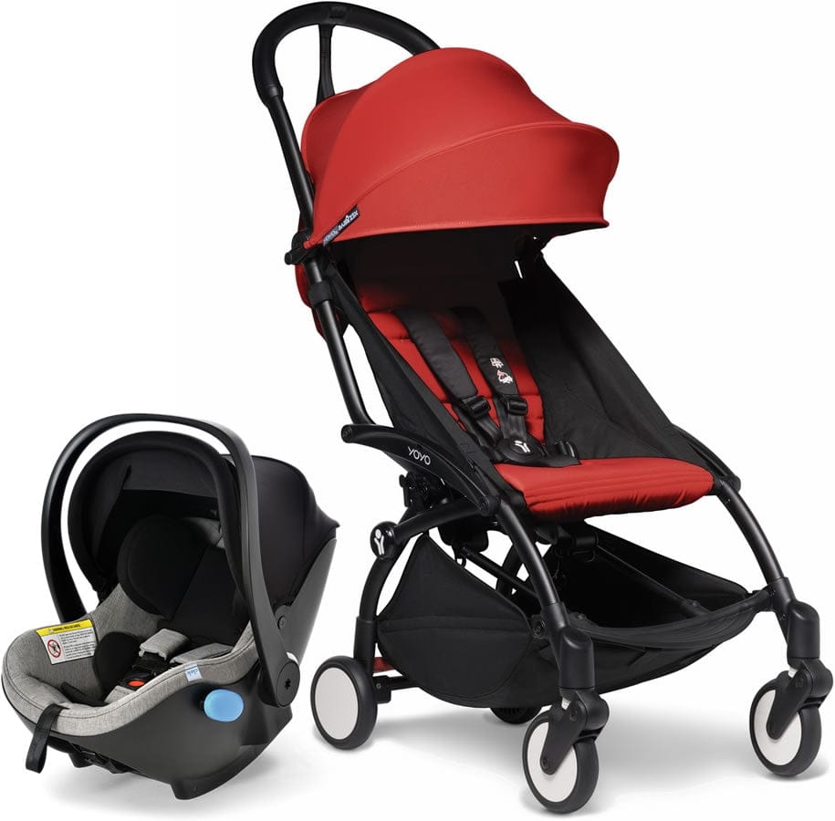 Babyzen YOYO2 6+ & Clek Liingo Travel System - Black / Red - US10109-02-BZ10104-04-THUNDER
