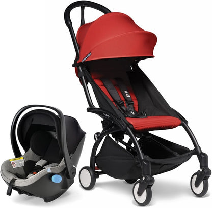 Babyzen YOYO2 6+ & Clek Liingo Travel System - Black / Red - US10109-02-BZ10104-04-THUNDER