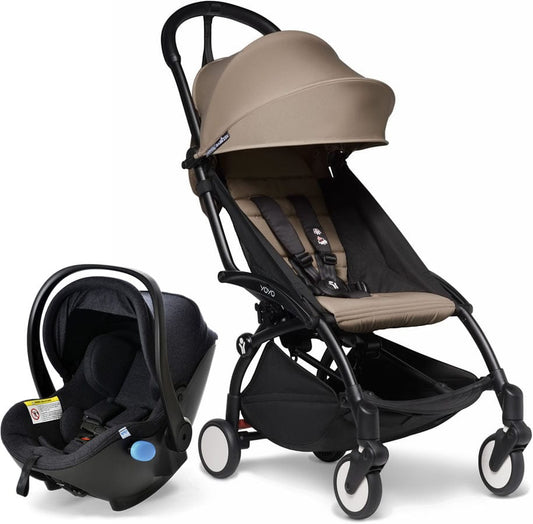 Babyzen YOYO2 6+ & Clek Liingo Travel System - Black / Taupe - US10109-02-BZ10104-06-MAMMOTH