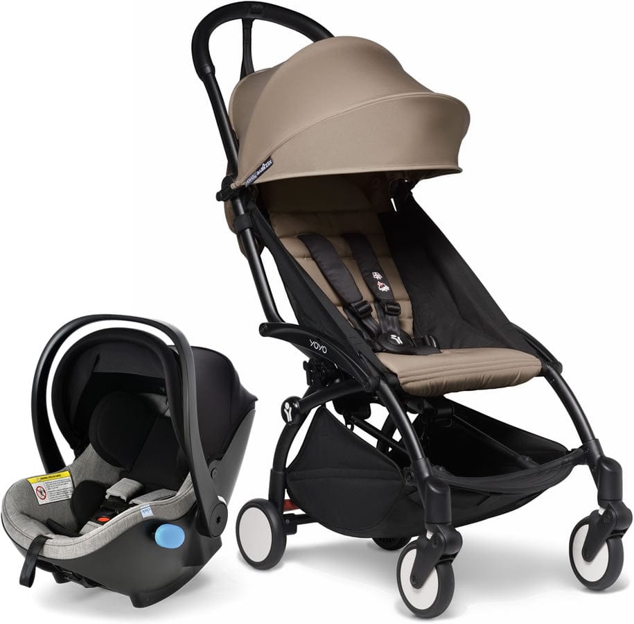 Babyzen YOYO2 6+ & Clek Liingo Travel System - Black / Taupe - US10109-02-BZ10104-06-THUNDER