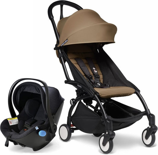 Babyzen YOYO2 6+ & Clek Liingo Travel System - Black / Toffee - US10109-02-BZ10104-12-MAMMOTH