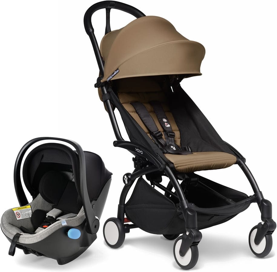 Babyzen YOYO2 6+ & Clek Liingo Travel System - Black / Toffee - US10109-02-BZ10104-12-THUNDER