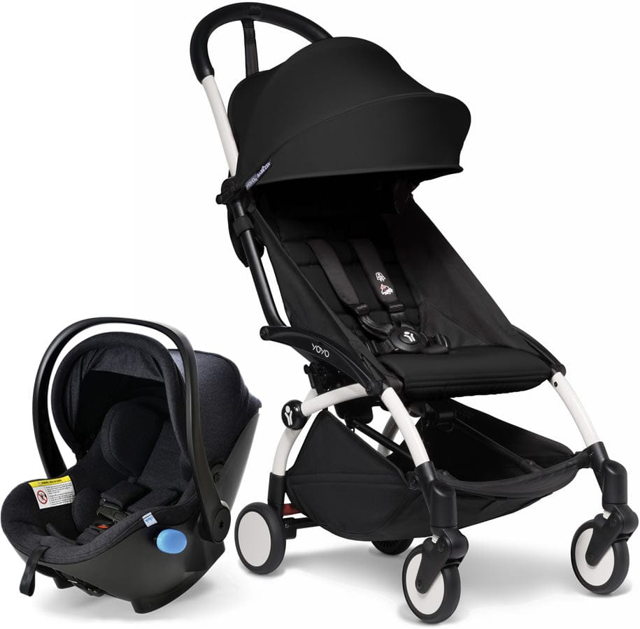 Babyzen YOYO2 6+ & Clek Liingo Travel System - White / Black - US10109-01-BZ10104-05-MAMMOTH