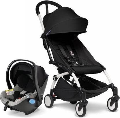 Babyzen YOYO2 6+ & Clek Liingo Travel System - White / Black - US10109-01-BZ10104-05-THUNDER