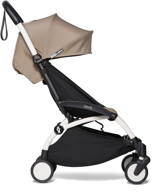 Babyzen YOYO2 6+ & Clek Liingo Travel System - White / Taupe - US10109-01-BZ10104-06-MAMMOTH