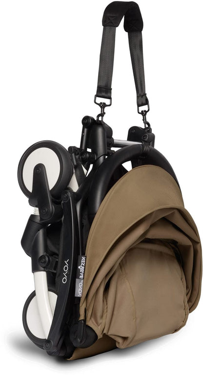 Babyzen YOYO2 6+ & Clek Liingo Travel System - White / Toffee - US10109-01-US10112-12-CARBON