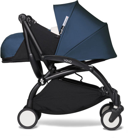 Babyzen YOYO2 Ultra Compact 0+ Stroller - Black / Air France Blue - 604502-604407