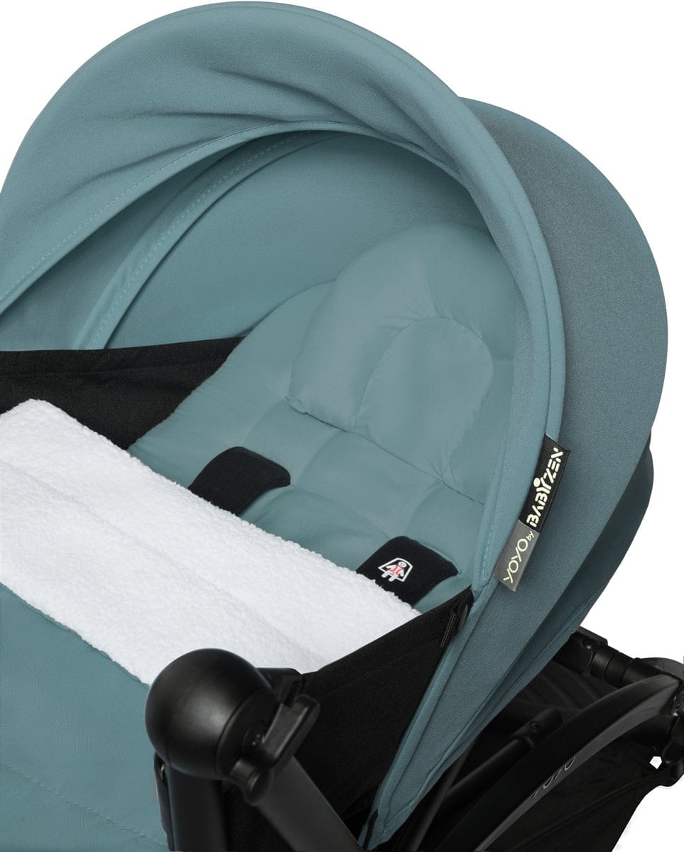 Babyzen YOYO2 Ultra Compact 0+ Stroller - Black / Aqua - 604502-604409