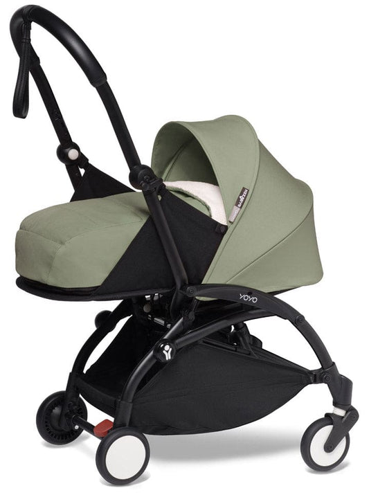 Babyzen YOYO2 Ultra Compact 0+ Stroller - Black / Olive - 604502-604411