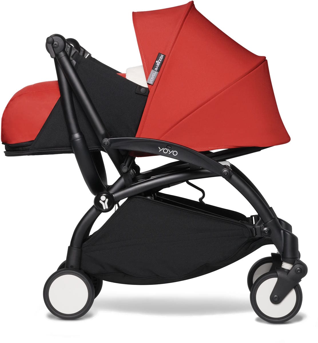 Babyzen YOYO2 Ultra Compact 0+ Stroller - Black / Red - 604502-604402