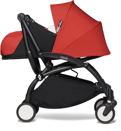 Babyzen YOYO2 Ultra Compact 0+ Stroller - Black / Red - 604502-604402