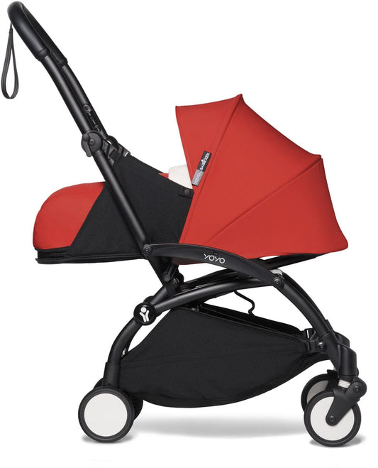 Babyzen YOYO2 Ultra Compact 0+ Stroller - Black / Red - 604502-604402