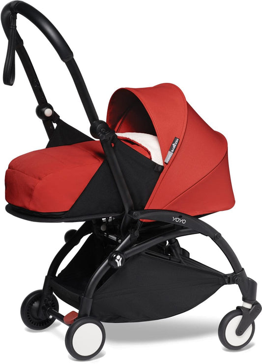 Babyzen YOYO2 Ultra Compact 0+ Stroller - Black / Red - 604502-604402