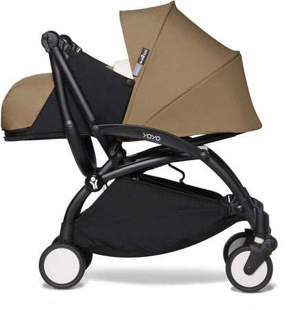 Babyzen YOYO2 Ultra Compact 0+ Stroller - Black / Toffee - 604502-604408