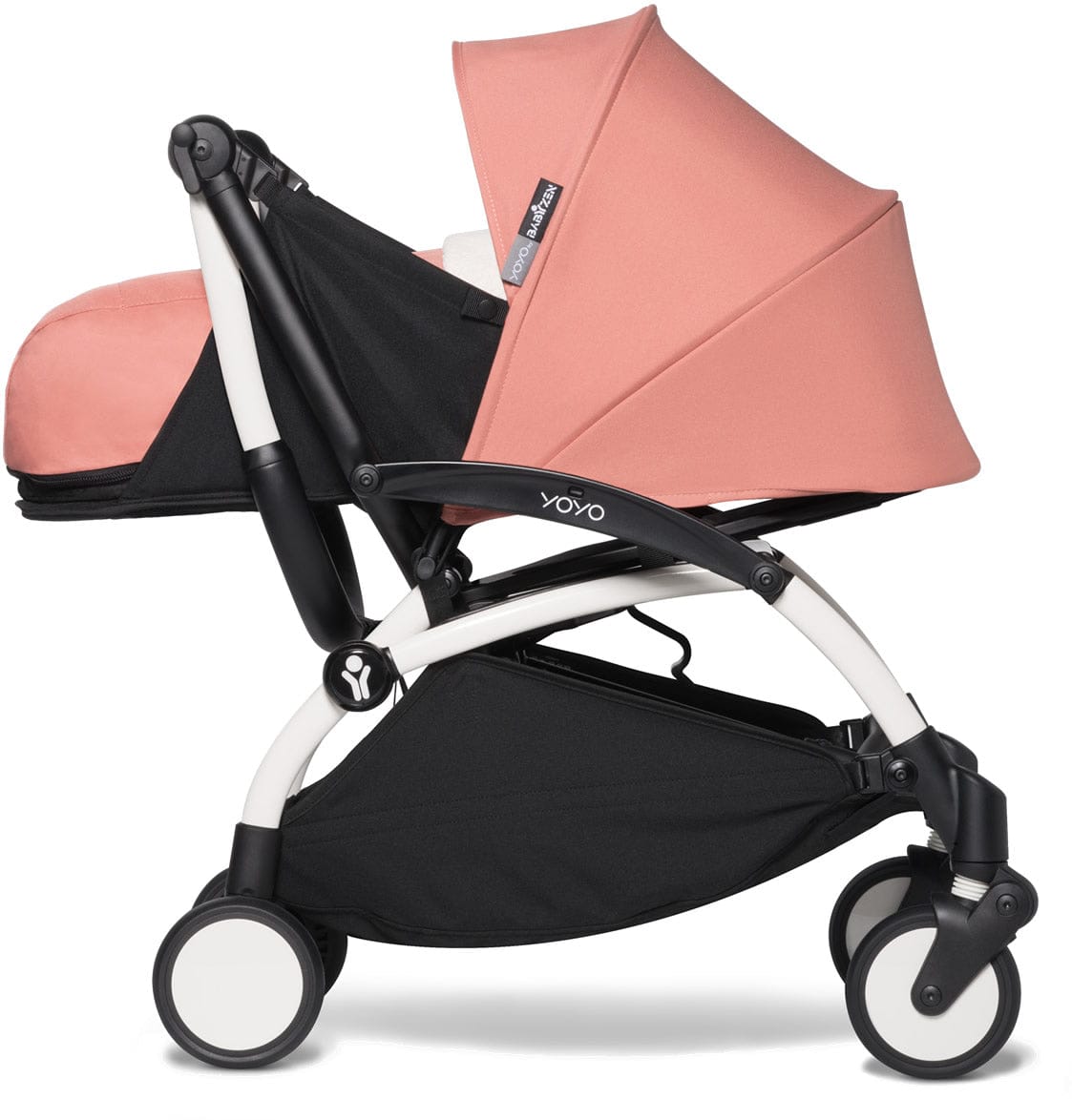 Babyzen YOYO2 Ultra Compact 0+ Stroller - White / Ginger - 604501-604406
