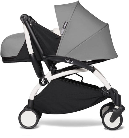 Babyzen YOYO2 Ultra Compact 0+ Stroller - White /Grey - 604501-604401