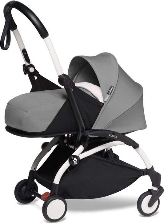 Babyzen YOYO2 Ultra Compact 0+ Stroller - White /Grey - 604501-604401